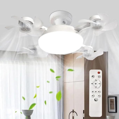 Ventilateur de Plafond LED Design avec Télécommande – Silencieux & Économique
