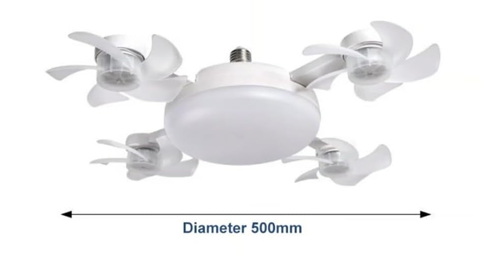 Ventilateur de Plafond LED Design avec Télécommande – Silencieux & Économique