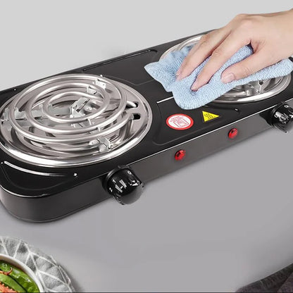 Cuisinier Électrique Double Plaque Portable – Cuisine Rapide Sans Gaz