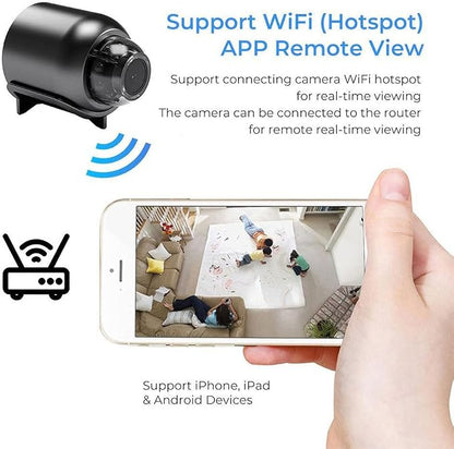 Mini Caméra WiFi 4K Ultra Discrète – Surveillance à Distance 24h/24